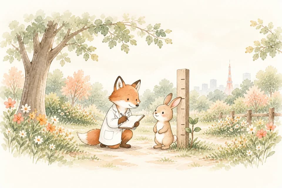 乳幼児健診のイラスト