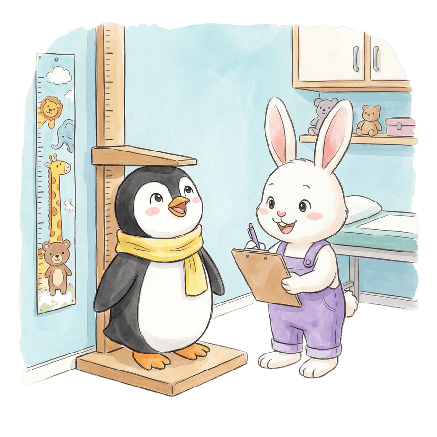 乳幼児健診のイラスト